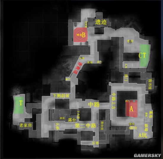 【游民】csgo炼狱小镇报点一览及地图点位解析